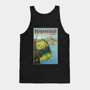 Bürgenstock bei Luzern,Switzerland,Travel Poster Tank Top